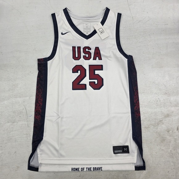 Nike Other - Nike Mens Team USA Olympics Basketball Limited White Home Jersey FA25TGH-SS Sz M